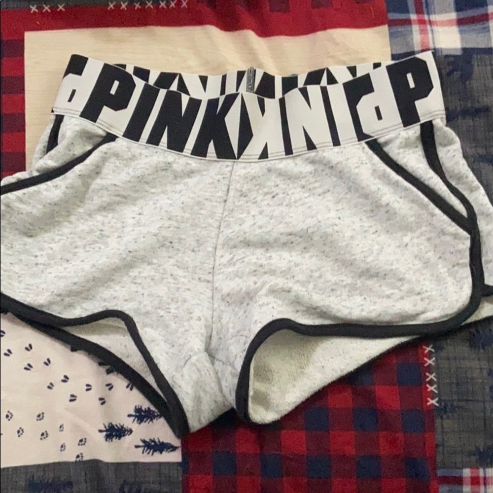 Pink high rise shorts